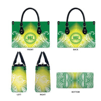 Cook Islands 682 Leather Bag Kuki 'Airani Area Code Proud LT14 - Polynesian Pride