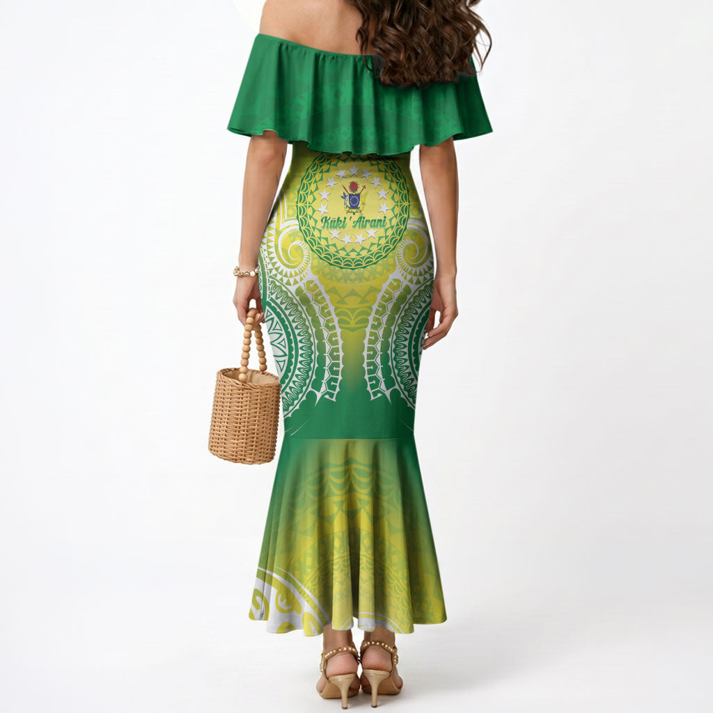 Cook Islands 682 Mermaid Dress Kuki 'Airani Area Code Proud LT14 - Polynesian Pride