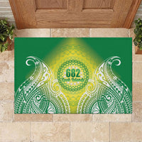Cook Islands 682 Rubber Doormat Kuki 'Airani Area Code Proud LT14 Green - Polynesian Pride
