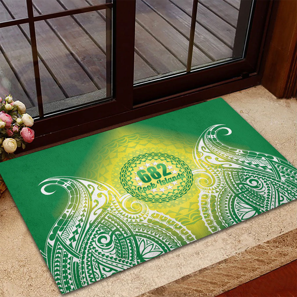 Cook Islands 682 Rubber Doormat Kuki 'Airani Area Code Proud LT14 - Polynesian Pride