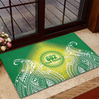Cook Islands 682 Rubber Doormat Kuki 'Airani Area Code Proud LT14 - Polynesian Pride