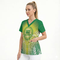 Cook Islands 682 Scrub Top Kuki 'Airani Area Code Proud LT14 - Polynesian Pride