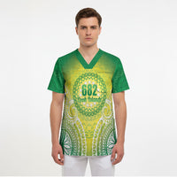 Cook Islands 682 Scrub Top Kuki 'Airani Area Code Proud LT14 - Polynesian Pride