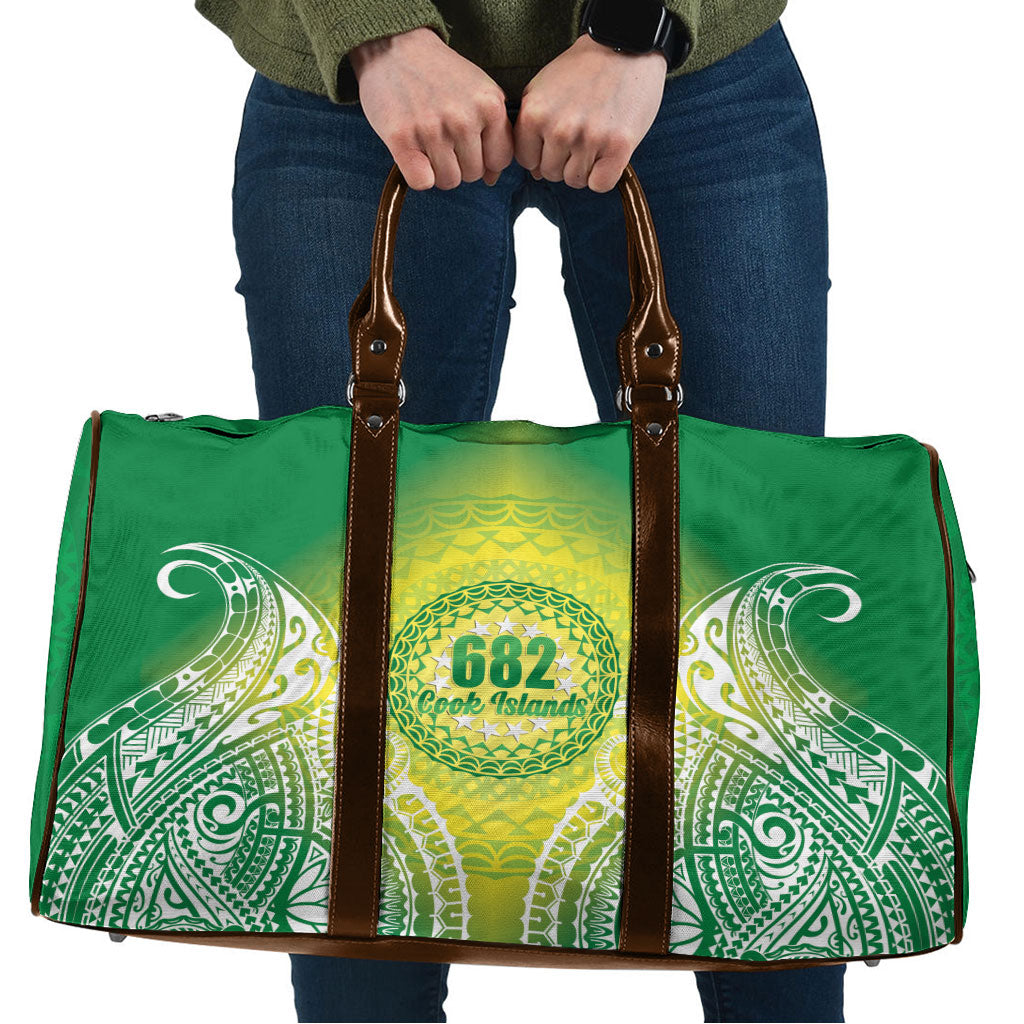 Cook Islands 682 Travel Bag Kuki 'Airani Area Code Proud LT14 Green - Polynesian Pride