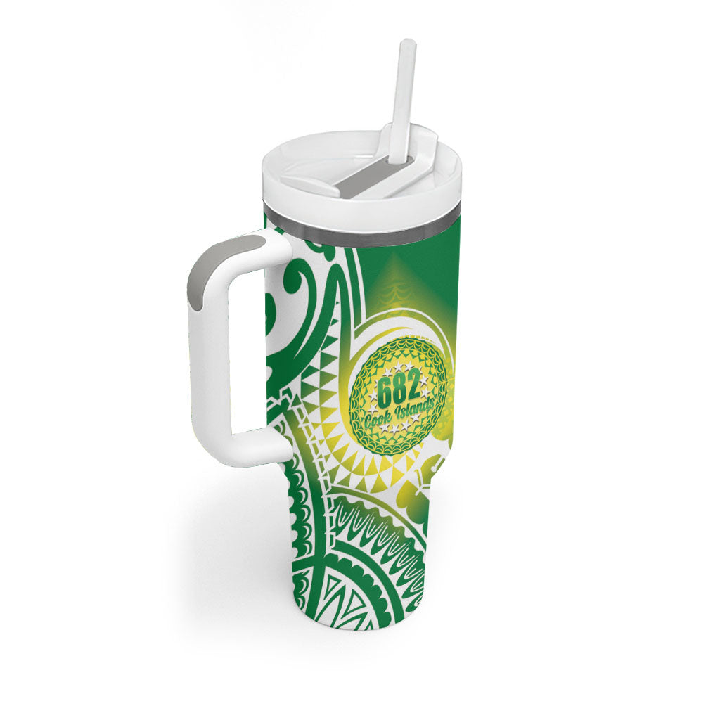 Cook Islands 682 Tumbler With Handle Kuki 'Airani Area Code Proud LT14 - Polynesian Pride