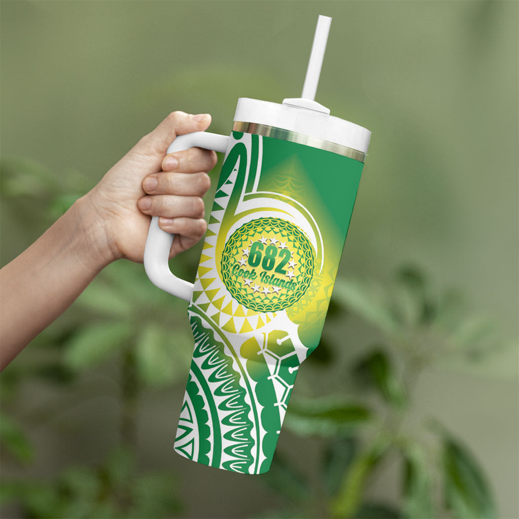 Cook Islands 682 Tumbler With Handle Kuki 'Airani Area Code Proud LT14 - Polynesian Pride