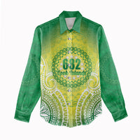 Cook Islands 682 Women Casual Shirt Kuki 'Airani Area Code Proud LT14 - Polynesian Pride