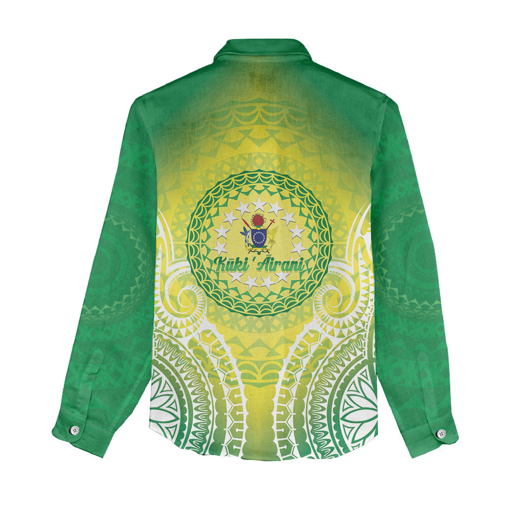Cook Islands 682 Women Casual Shirt Kuki 'Airani Area Code Proud LT14 - Polynesian Pride