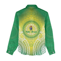Cook Islands 682 Women Casual Shirt Kuki 'Airani Area Code Proud LT14 - Polynesian Pride
