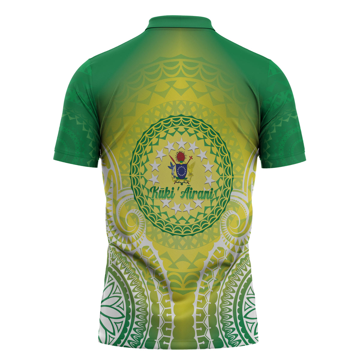 Cook Islands 682 Zipper Polo Shirt Kuki 'Airani Area Code Proud LT14 - Polynesian Pride