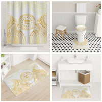 Cook Islands Gospel Day Bathroom Set Happy Nuku Day Tiare Maori Gold LT14 - Polynesian Pride