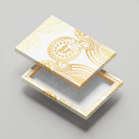Cook Islands Gospel Day Canvas Wall Art Happy Nuku Day Tiare Maori Gold LT14 - Polynesian Pride