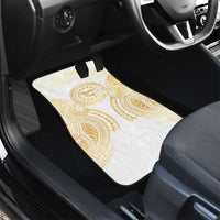 Cook Islands Gospel Day Car Mats Happy Nuku Day Tiare Maori Gold LT14 - Polynesian Pride