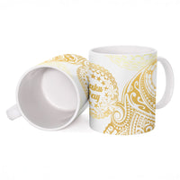 Cook Islands Gospel Day Ceramic Mug Happy Nuku Day Tiare Maori Gold LT14 - Polynesian Pride