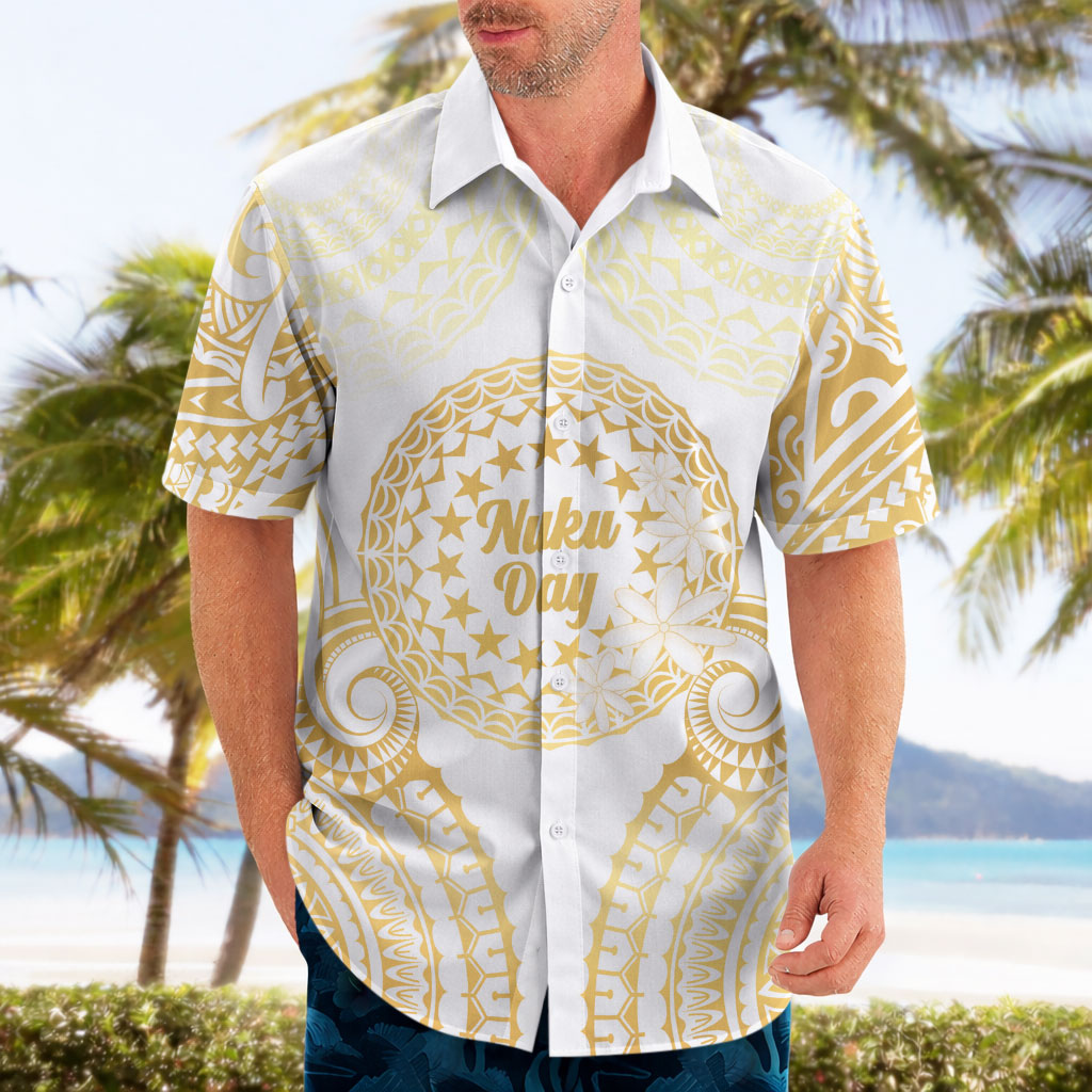 Cook Islands Gospel Day Hawaiian Shirt Happy Nuku Day Tiare Maori Gold LT14 - Polynesian Pride