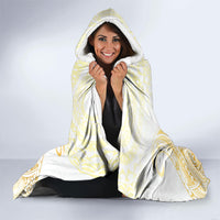 Cook Islands Gospel Day Hooded Blanket Happy Nuku Day Tiare Maori Gold LT14 - Polynesian Pride