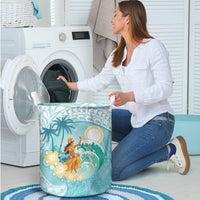Ura Cook Islands Laundry Basket Kuki 'Airani Traditional Dance Tropical Vibes LT14 - Polynesian Pride