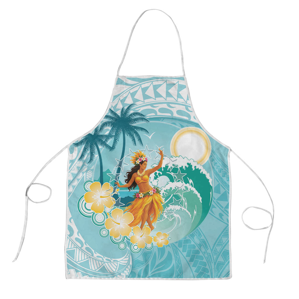 Ura Cook Islands Apron Kuki 'Airani Traditional Dance Tropical Vibes LT14 Cyan - Polynesian Pride