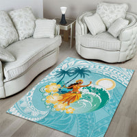 Ura Cook Islands Area Rug Kuki 'Airani Traditional Dance Tropical Vibes LT14 - Polynesian Pride