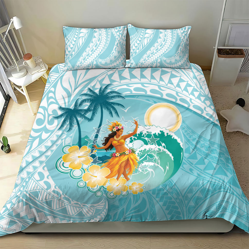 Ura Cook Islands Bedding Set Kuki 'Airani Traditional Dance Tropical Vibes LT14 - Polynesian Pride