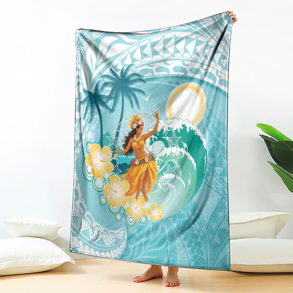 Ura Cook Islands Blanket Kuki 'Airani Traditional Dance Tropical Vibes LT14 - Polynesian Pride