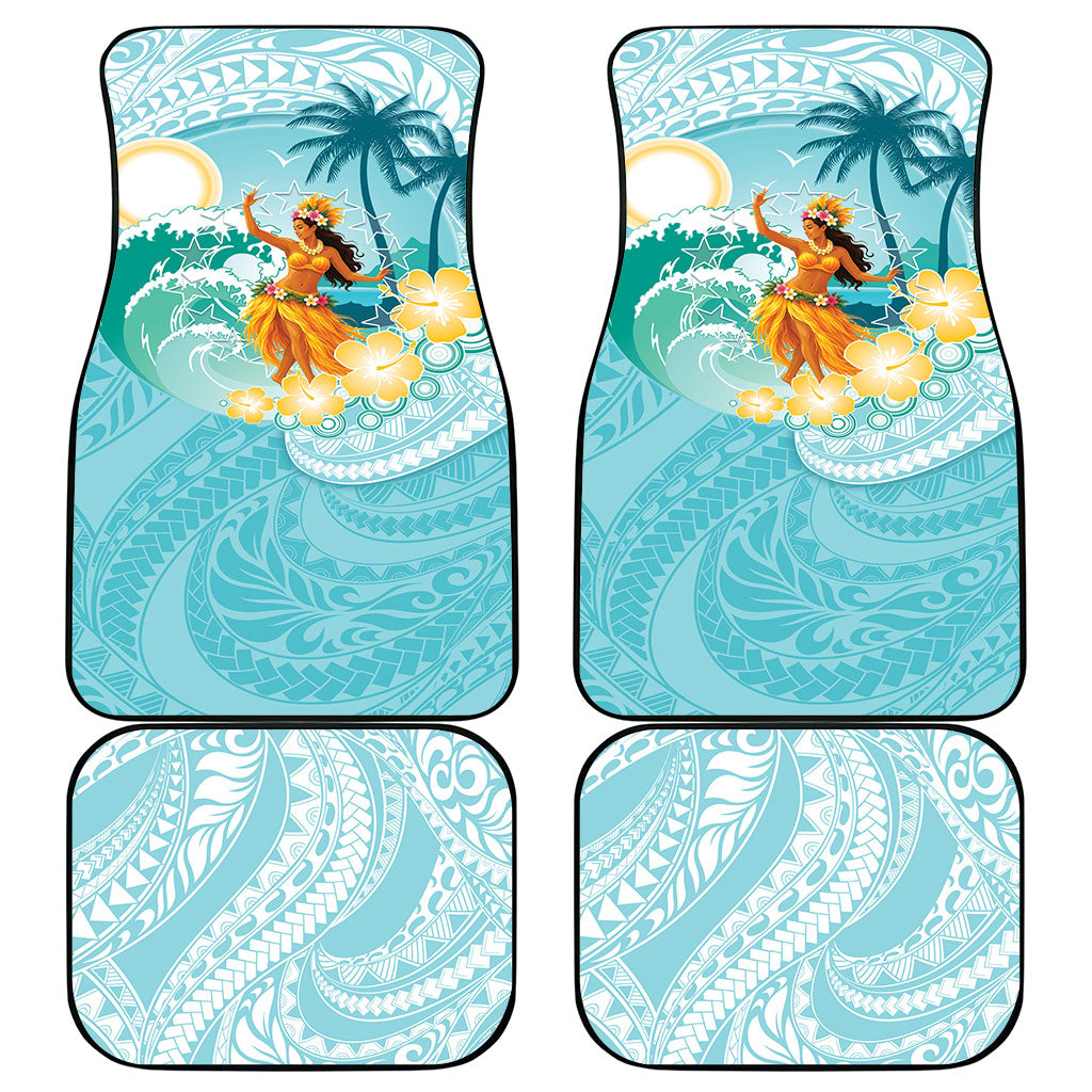 Ura Cook Islands Car Mats Kuki 'Airani Traditional Dance Tropical Vibes LT14 - Polynesian Pride