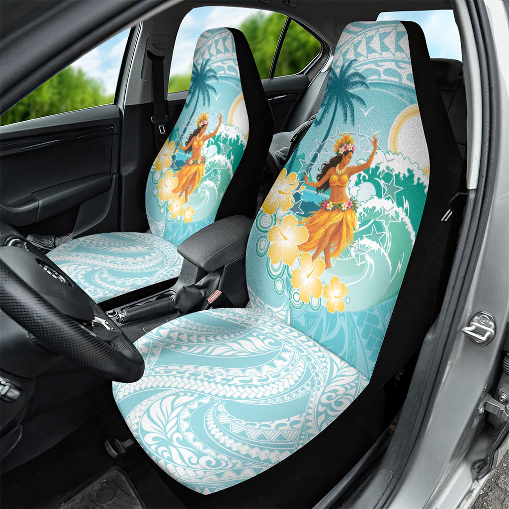 Ura Cook Islands Car Seat Cover Kuki 'Airani Traditional Dance Tropical Vibes LT14 - Polynesian Pride