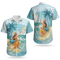 Ura Cook Islands Couples Matching Off Shoulder Maxi Dress and Hawaiian Shirt Kuki 'Airani Traditional Dance Tropical Vibes LT14 - Polynesian Pride