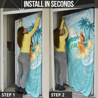 Ura Cook Islands Door Cover Kuki 'Airani Traditional Dance Tropical Vibes LT14 - Polynesian Pride