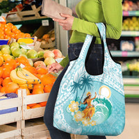 Ura Cook Islands Grocery Bag Kuki 'Airani Traditional Dance Tropical Vibes LT14 - Polynesian Pride