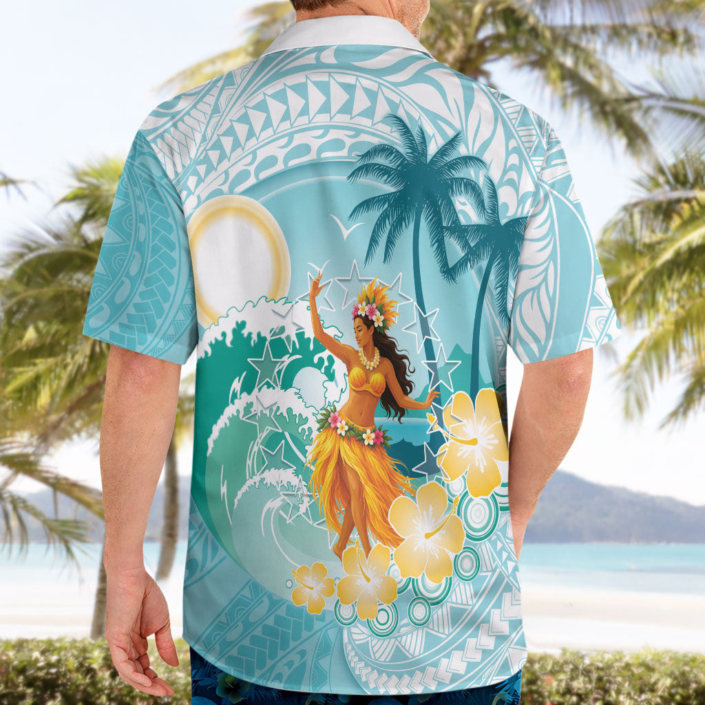 Ura Cook Islands Hawaiian Shirt Kuki 'Airani Traditional Dance Tropical Vibes LT14 - Polynesian Pride