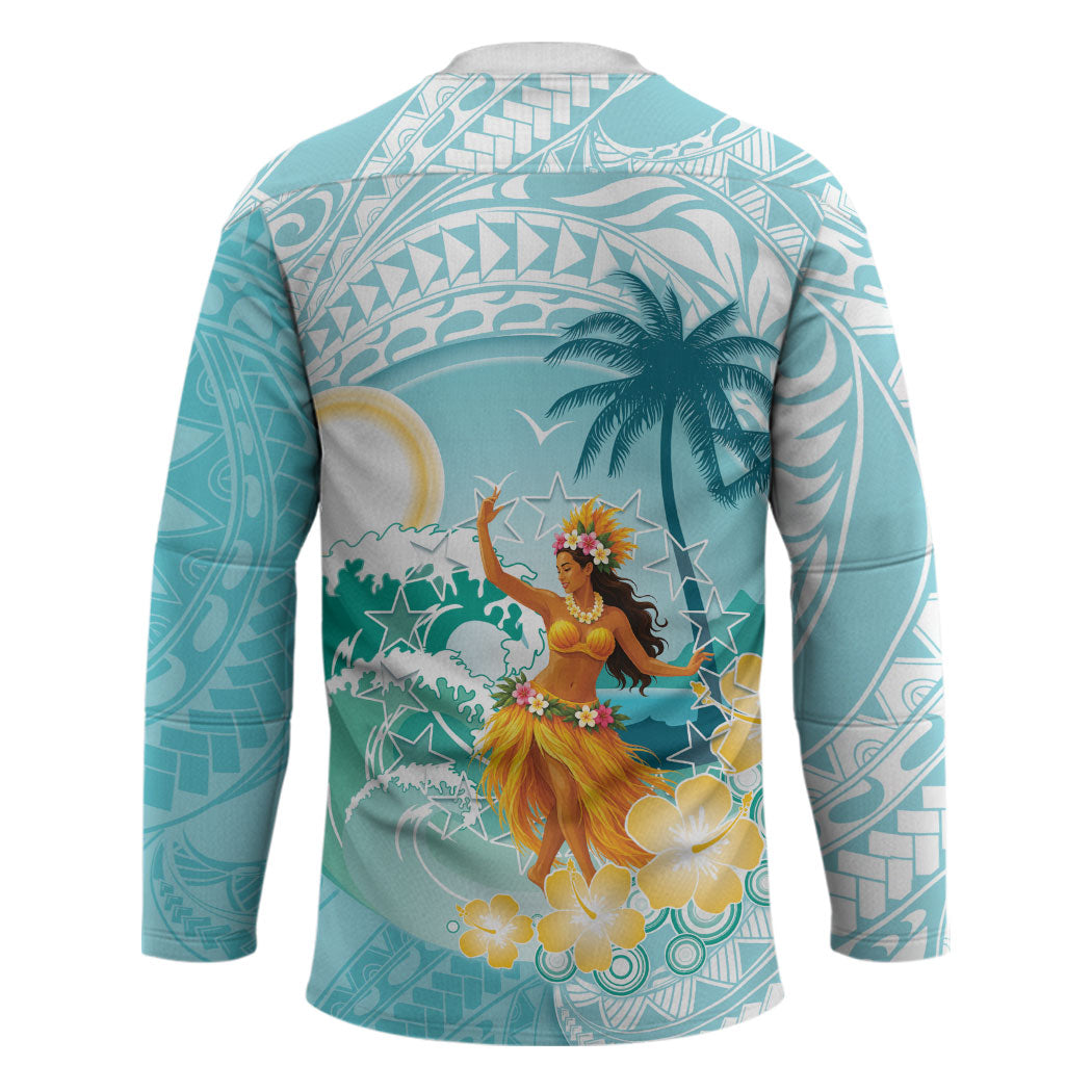 Ura Cook Islands Hockey Jersey Kuki 'Airani Traditional Dance Tropical Vibes LT14 - Polynesian Pride