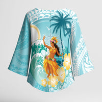 Ura Cook Islands Kimono Sleeve Blouse Kuki 'Airani Traditional Dance Tropical Vibes LT14 - Polynesian Pride