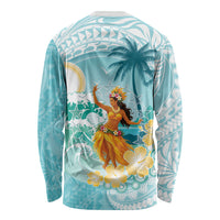 Ura Cook Islands Long Sleeve Shirt Kuki 'Airani Traditional Dance Tropical Vibes LT14 - Polynesian Pride