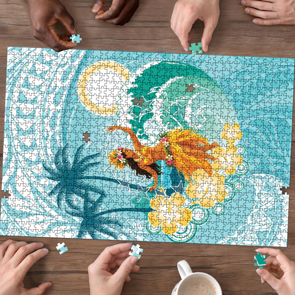 Ura Cook Islands Puzzle Kuki 'Airani Traditional Dance Tropical Vibes LT14 - Polynesian Pride