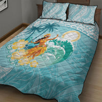 Ura Cook Islands Quilt Bed Set Kuki 'Airani Traditional Dance Tropical Vibes LT14 - Polynesian Pride