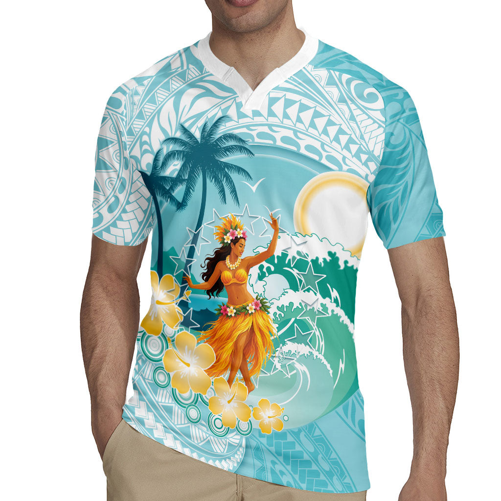 Ura Cook Islands Rugby Jersey Kuki 'Airani Traditional Dance Tropical Vibes LT14 - Polynesian Pride
