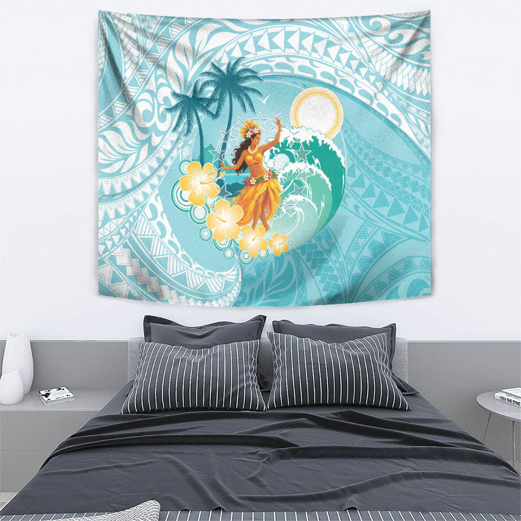 Ura Cook Islands Tapestry Kuki 'Airani Traditional Dance Tropical Vibes LT14 - Polynesian Pride