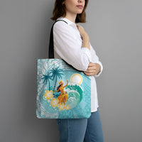 Ura Cook Islands Tote Bag Kuki 'Airani Traditional Dance Tropical Vibes LT14 - Polynesian Pride