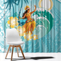 Ura Cook Islands Window Curtain Kuki 'Airani Traditional Dance Tropical Vibes LT14 - Polynesian Pride