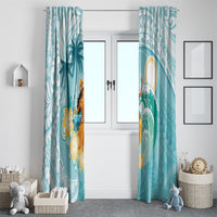 Ura Cook Islands Window Curtain Kuki 'Airani Traditional Dance Tropical Vibes LT14 - Polynesian Pride