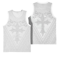 Peniamina Gospel Day Niue Basketball Jersey Cross Dove Hiapo Pattern White LT14 - Polynesian Pride