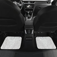 Peniamina Gospel Day Niue Car Mats Cross Dove Hiapo Pattern White LT14 Set 2pcs - Back White - Polynesian Pride