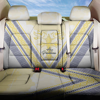 Peniamina Gospel Day Niue Back Car Seat Cover Cross Dove Hiapo Pattern Yellow LT14 One Size Yellow - Polynesian Pride