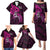 Polynesia Breast Cancer Awareness Family Matching Puletasi Dress and Hawaiian Shirt Think Pink Polynesian Ribbon Black Version LT14 - Polynesian Pride