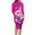 polynesia-breast-cancer-awareness-family-matching-long-sleeve-bodycon-dress-and-hawaiian-shirt-think-pink-polynesian-ribbon-white-version