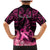 Presonalised Tonga Breast Cancer Awareness Family Matching Mermaid Dress and Hawaiian Shirt Pink Ribbon Brave Strong Warrior Tongan Ngatu Pattern LT14 - Polynesian Pride