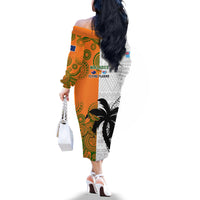 fiji-and-australia-rugby-off-the-shoulder-long-sleeve-dress-2023-world-cup-aboriginal-mix-tapa-pattern