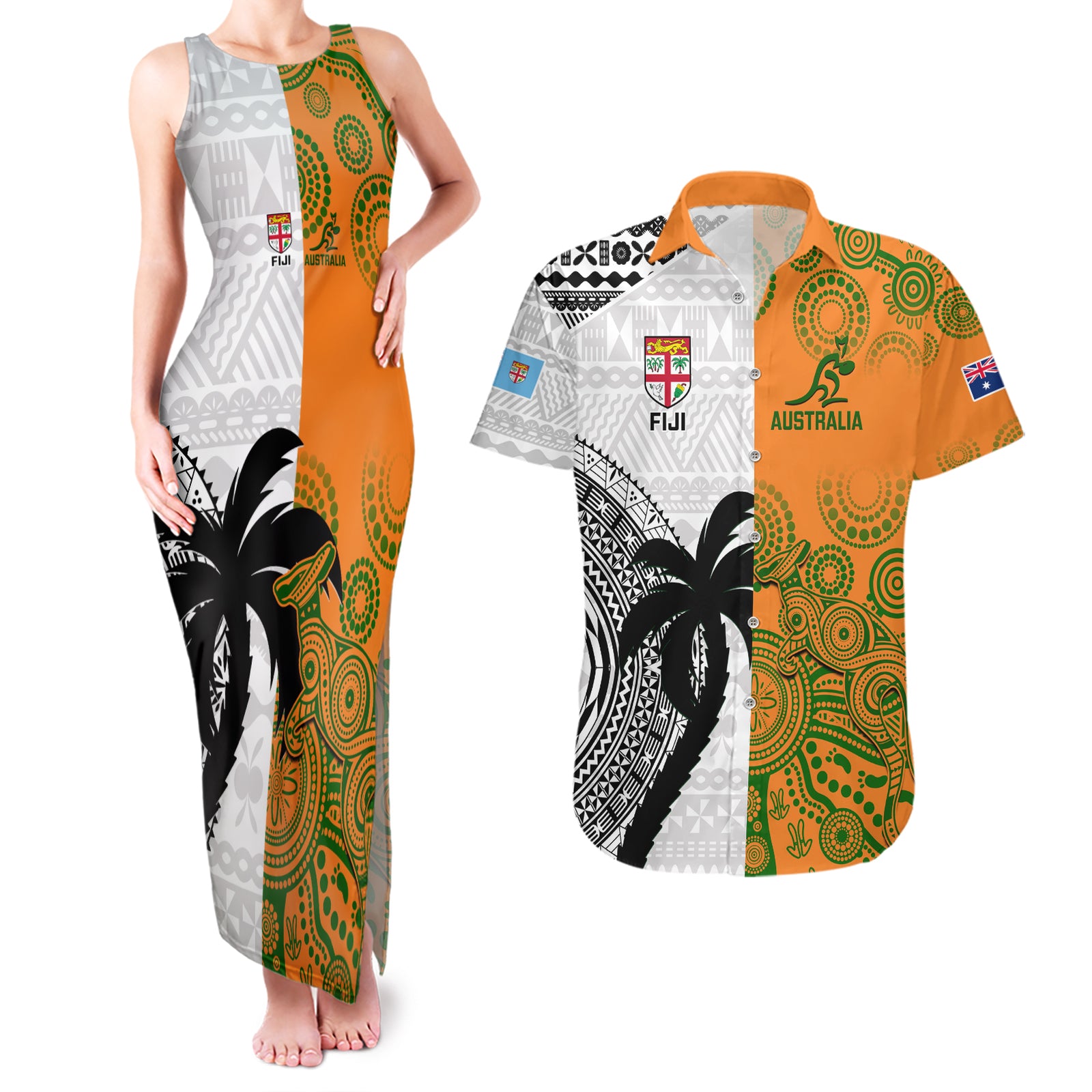 custom-fiji-and-australia-rugby-couples-matching-tank-maxi-dress-and-hawaiian-shirt-2023-world-cup-aboriginal-mix-tapa-pattern