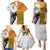 Custom Fiji And Australia Rugby Family Matching Puletasi Dress and Hawaiian Shirt 2023 World Cup Aboriginal Mix Tapa Pattern LT14 - Polynesian Pride